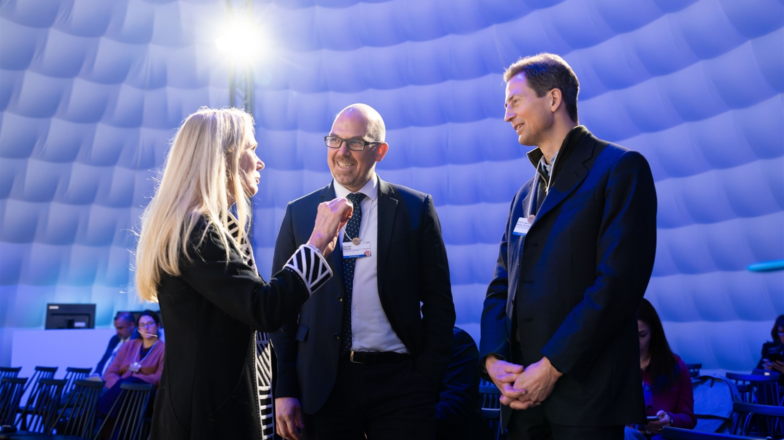 S.D. Erbprinz Alois von und zu Liechtenstein und Regierungschef Daniel Risch am WEF in Davos, © IKR