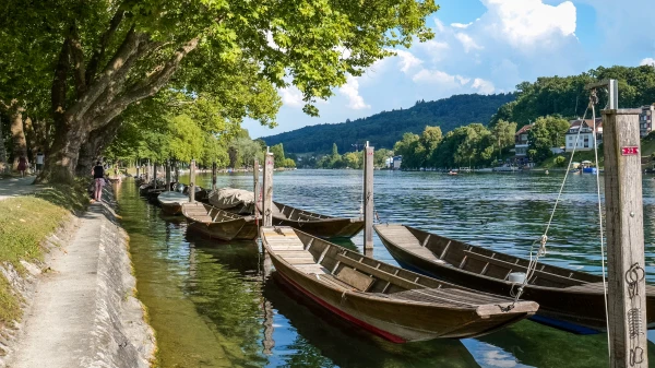 Bootsliegeplätze beim Lindli, © Radio Munot Bootsliegeplätze beim Lindli, © Radio Munot