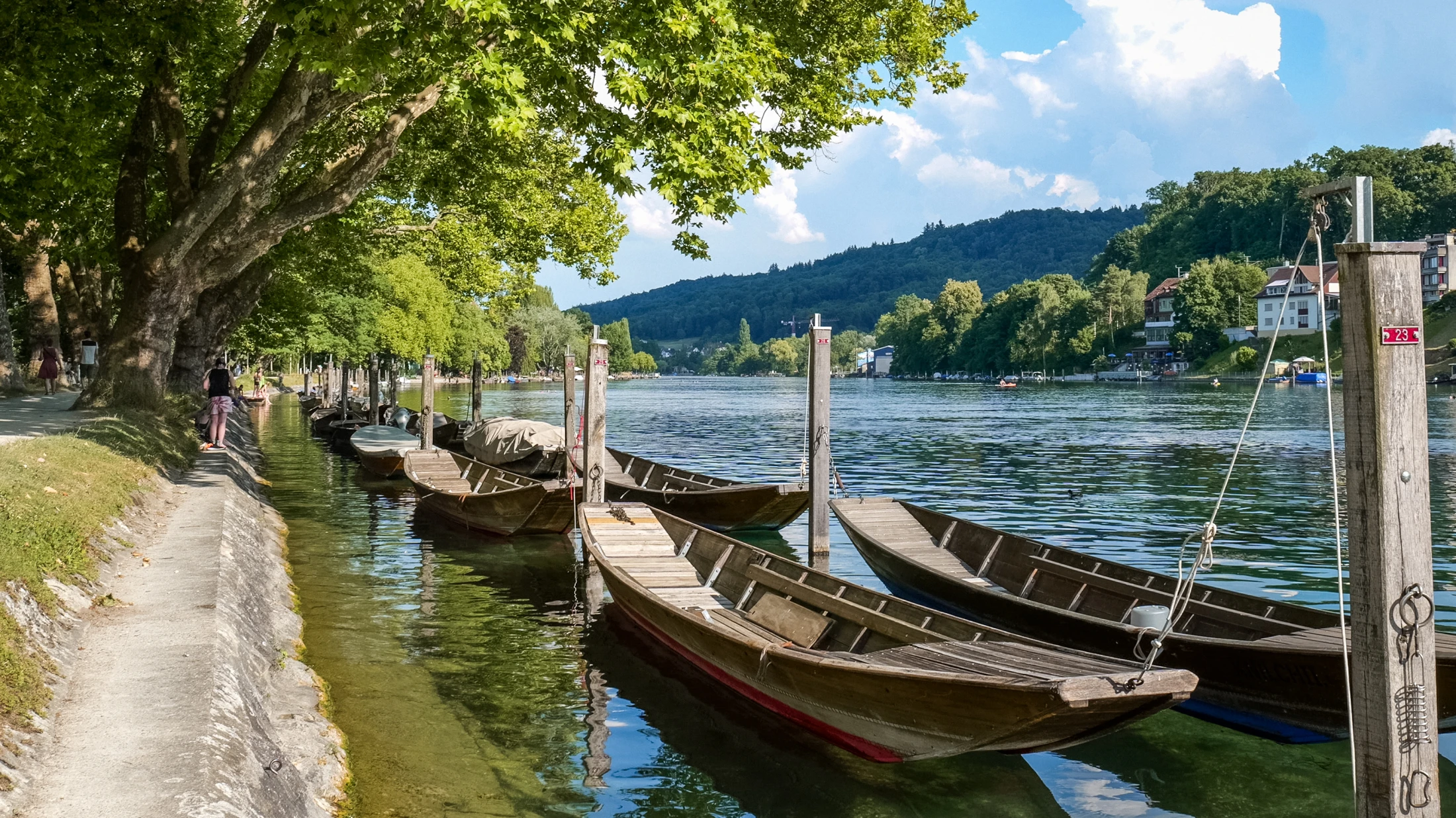 Bootsliegeplätze beim Lindli, © Radio Munot Bootsliegeplätze beim Lindli, © Radio Munot