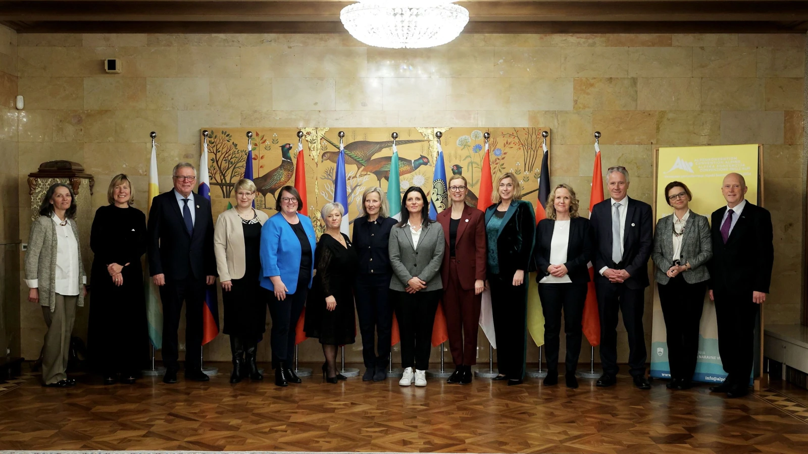 Sabine Monauni an der Alpenkonventionskonferenz, © Slovenian Press Agency Sabine Monauni an der Alpenkonventionskonferenz, © Slovenian Press Agency