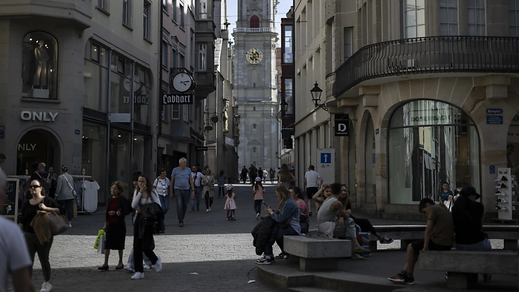 Tourismus mit geringer Bedeutung in St. Gallen, © Keystone/SDA Tourismus mit geringer Bedeutung in St. Gallen, © Keystone/SDA