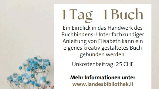 1 Tag 1 Buch - Buchbindeworkshop, © zvg