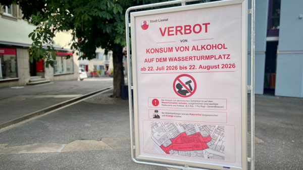 Alkoholverbot am Wasserturmplatz in Liestal nützt