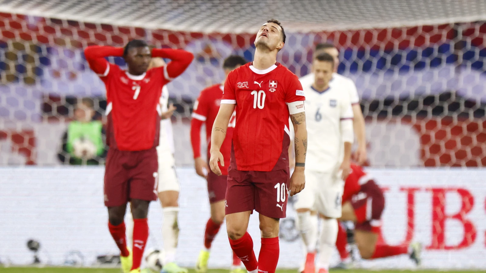 Schweiz steigt in die Liga B ab, © Keystone-SDA Schweiz steigt in die Liga B ab, © Keystone-SDA