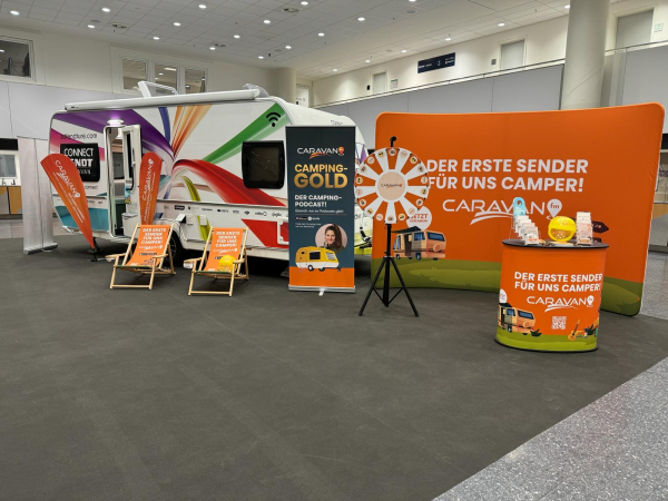 CARAVAN.fm 1. Messestand 2024, © more Marketing