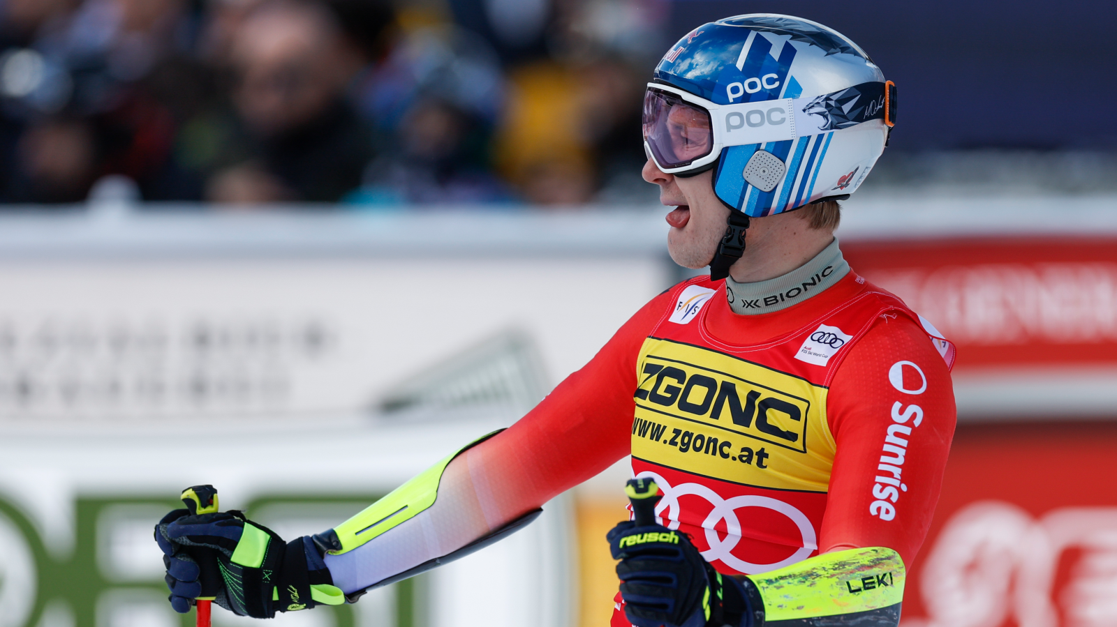 Odermatt knapp geschlagen von zwei Österreichern, © AP Photo/Alessandro Trovati