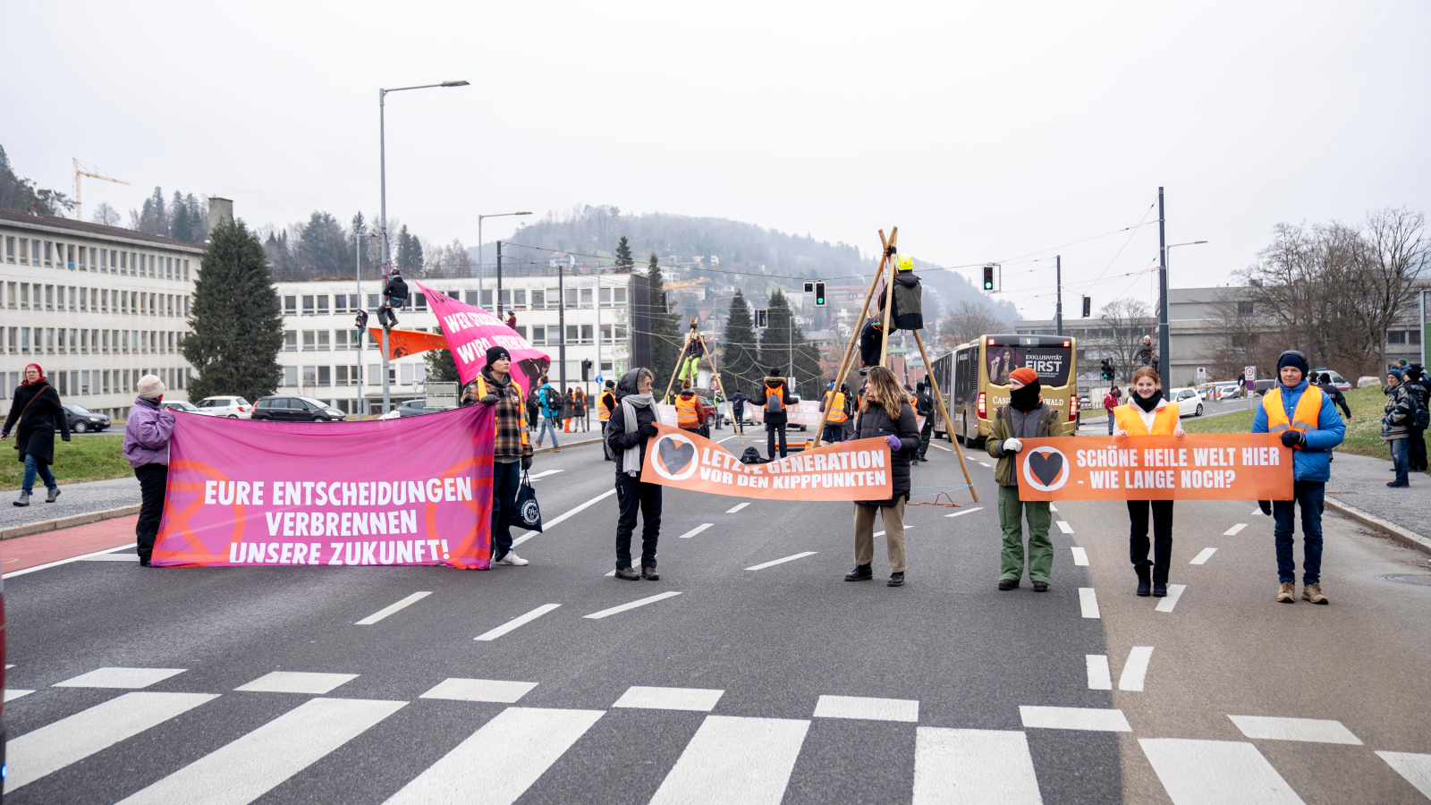 Klimaprotest in Feldkirch, © Extinction Rebellion Österreich