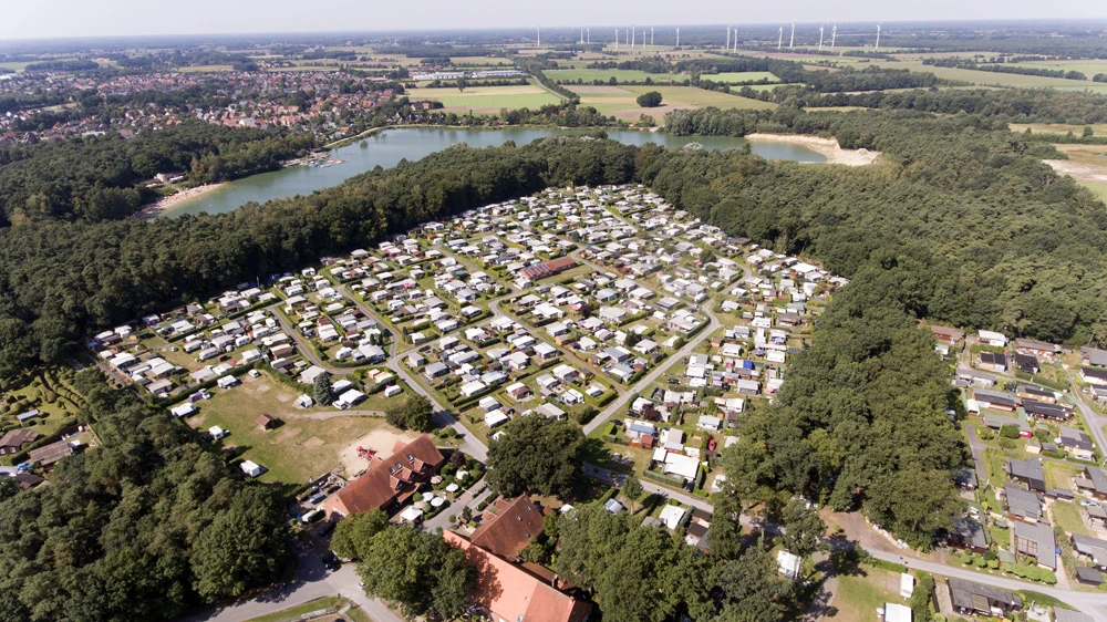 Platzhirsch im Münsterland, © Campingpark Münsterland Eichenhof Platzhirsch im Münsterland, © Campingpark Münsterland Eichenhof