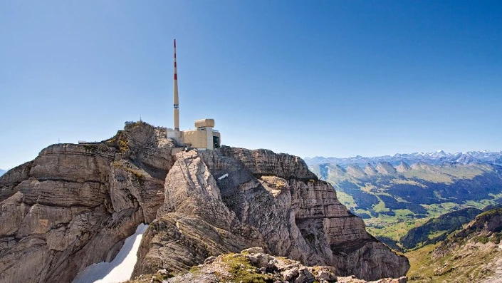 Am Säntis werden Wanderer gezählt, © Appenzellerland Tourismus Am Säntis werden Wanderer gezählt, © Appenzellerland Tourismus