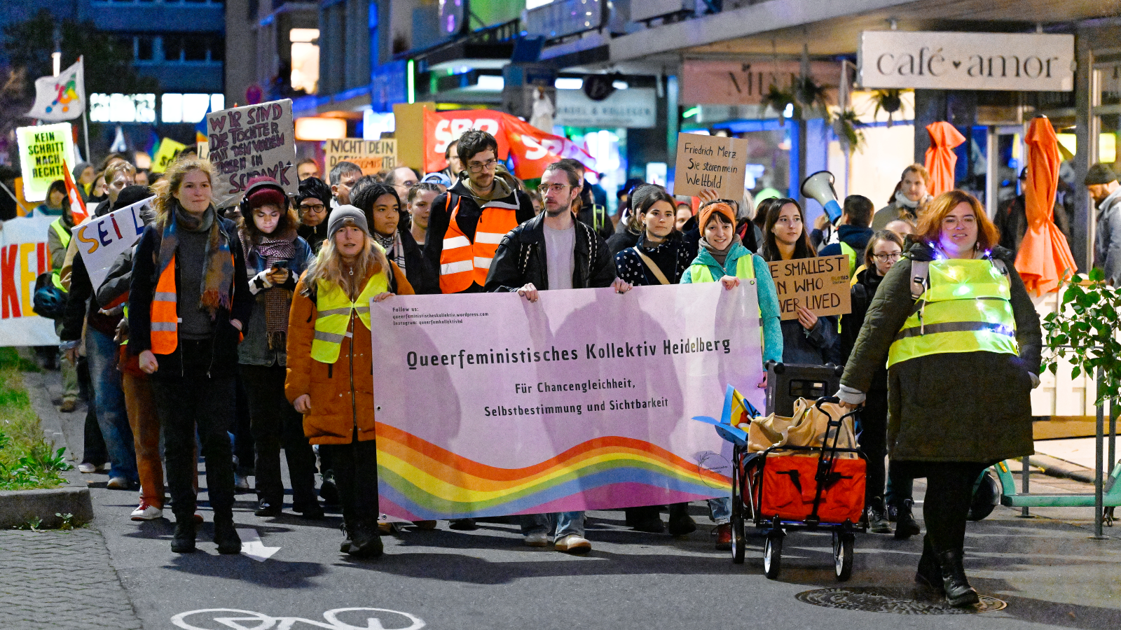 Demonstration nach «Stadtbild»-Aussagen - Heidelberg, © Uwe Anspach/dpa