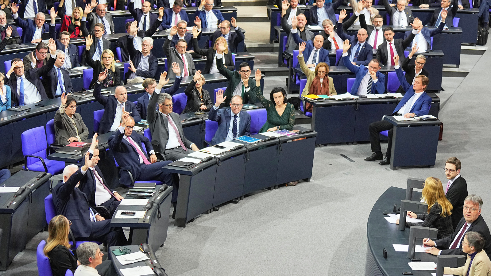 Bundestag stimmt gegen Migrationsbegrenzung, © KEYSTONE/DPA/Michael Kappeler