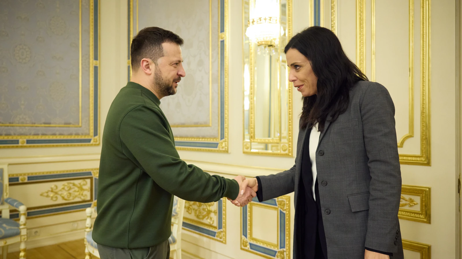 Dominique Hasler traf Wolodymyr Selenskyj, © ZVG IKR Dominique Hasler traf Wolodymyr Selenskyj, © ZVG IKR