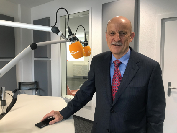 Kadetten-Präsident Giorgio Behr bestätigt den Abgang von Hrvoje Horvat, © Giorgio Behr. Bild: Radio Munot.