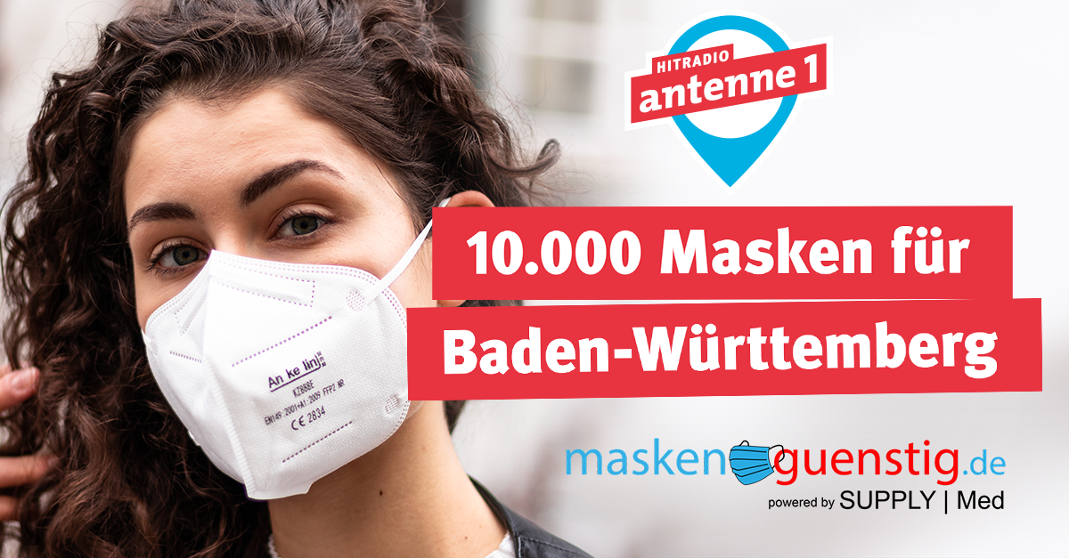 10,000 masks for Baden-Württemberg