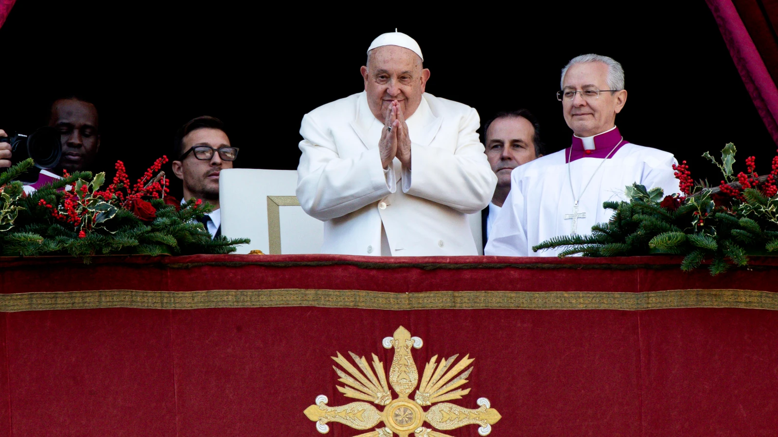 Papst mahnt zu Frieden, © KEYSTONE ANGELO CARCONI Papst mahnt zu Frieden, © KEYSTONE ANGELO CARCONI