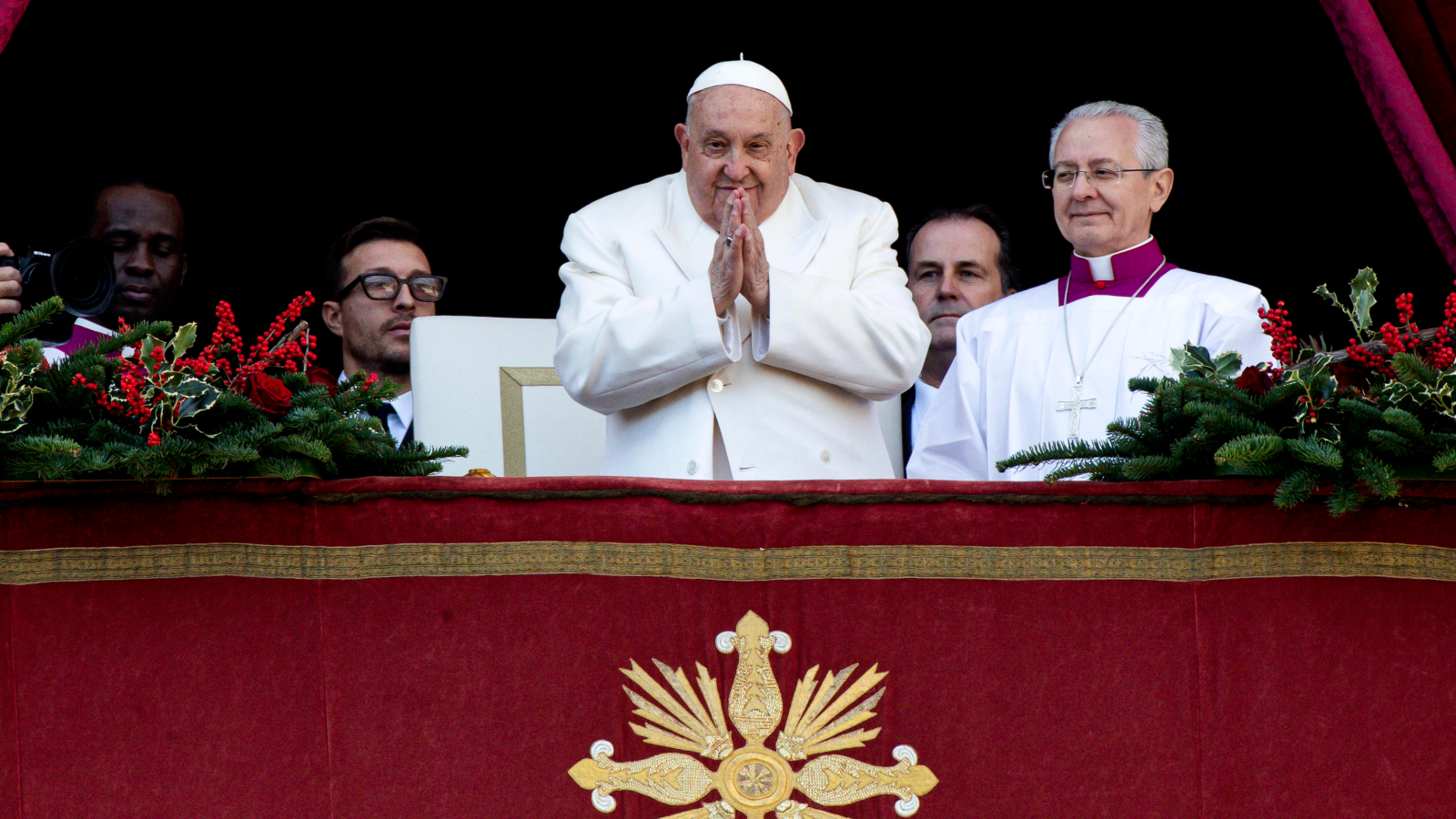 Papst mahnt zu Frieden, © KEYSTONE ANGELO CARCONI
