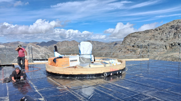 Höhenteleskop auf der Diavolezza: Zwischen Helikoptern und Zeitdruck, © zVg: Roli Schmuckli, Peter Sandri - Sternwarte Schaffhausen