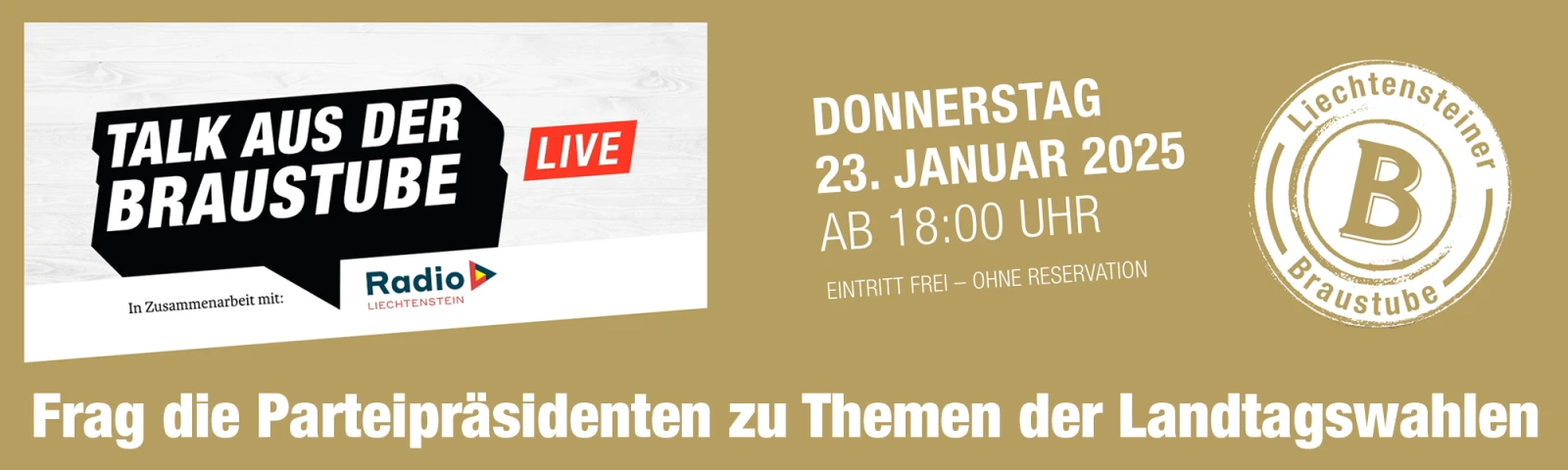 "Talk aus der Braustube" "Talk aus der Braustube"