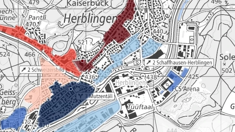 © Quelle: Geoinformationssystem Kanton Schaffhausen © Quelle: Geoinformationssystem Kanton Schaffhausen