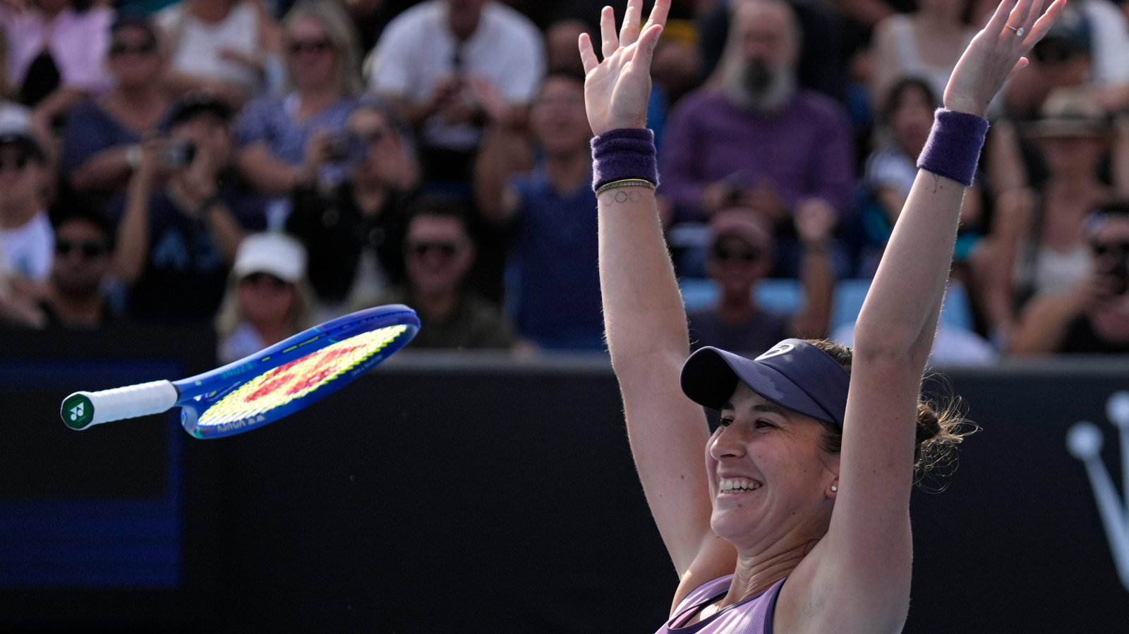 Belinda Bencic in Melbourne in zweiter Runde, © KEYSTONE VINCENT THIAN  