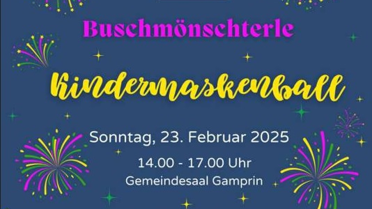 Kindermaskaball Gamprin, © zvg