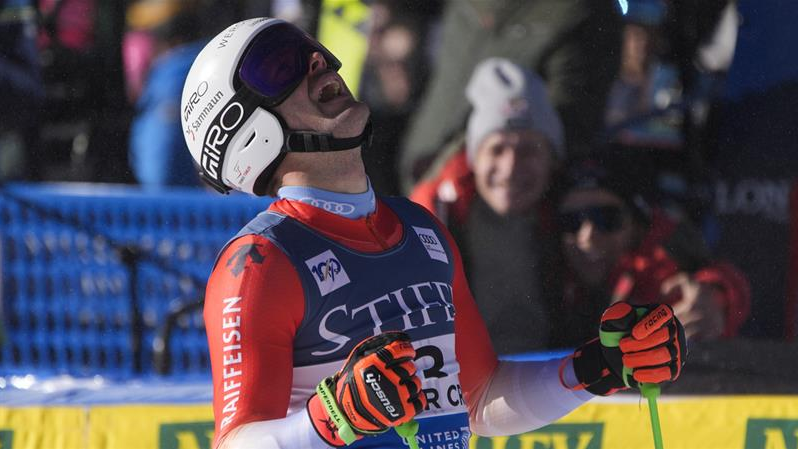 Erster Weltcupsieg für Tumler, © Keystone/ John Locher