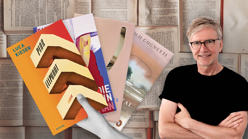 © 'Pink Elephant' Blessing, 'Die Spielerin' (S. Fischer), 'Die schönste Version' (Rowohlt), 'Unten im Tal' (Penguin ) | Collage: egoFM