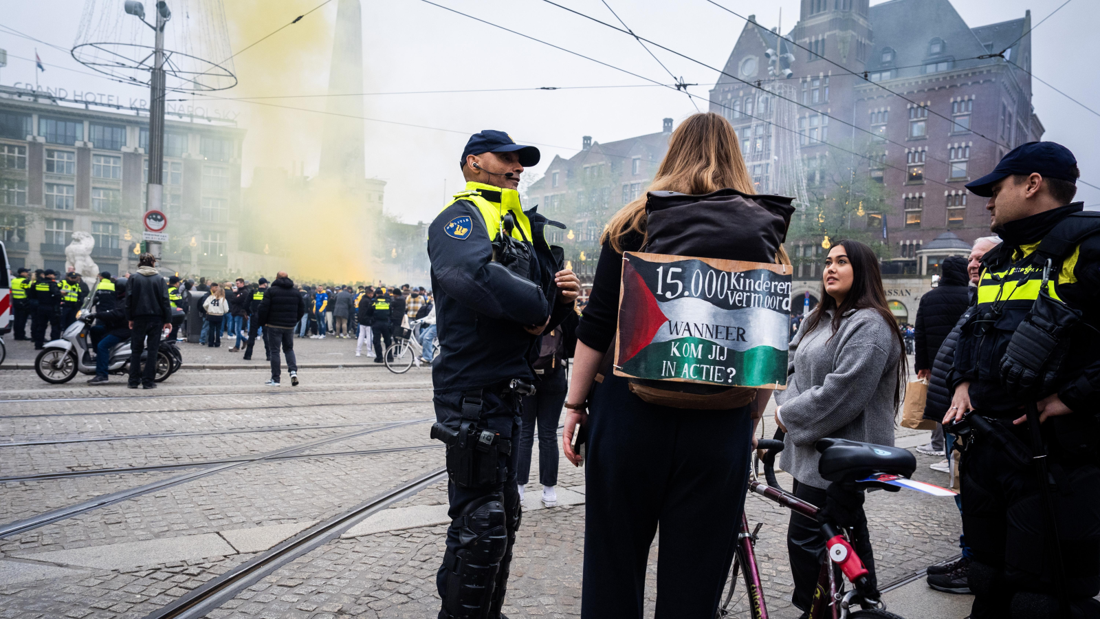Gewalt nach Fussballspiel Ajax gegen Tel Aviv, © Keystone / EPA ANP / Jeroen Jumelet