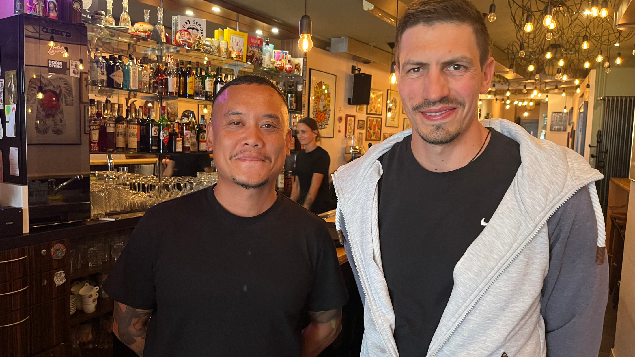 © Von links: Erich Villareal und Andre Loos. Bild: Radio Munot