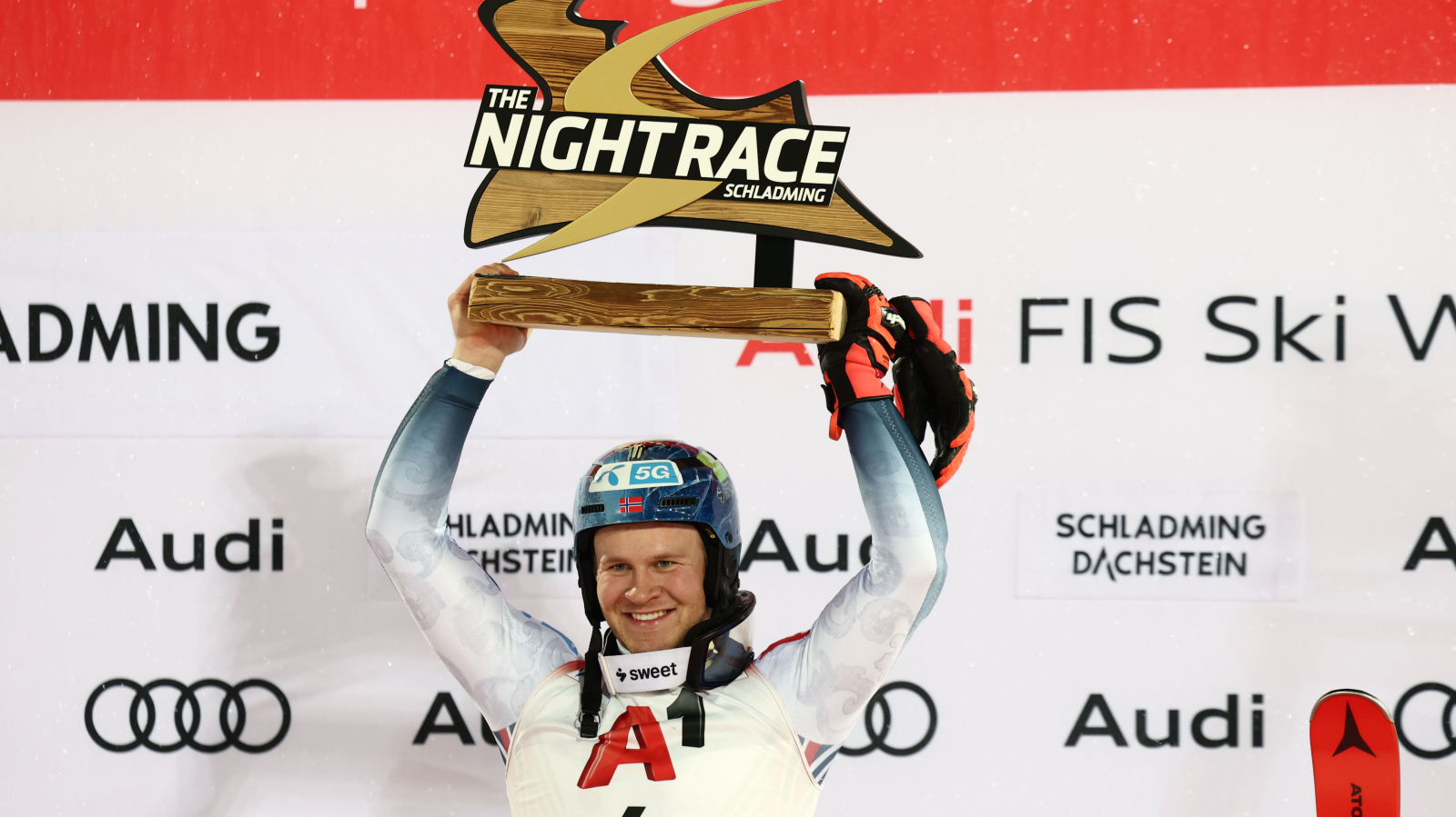 Norweger Haugan gewinnt Nachtslalom, © KEYSTONE ANNA SZILAGYI