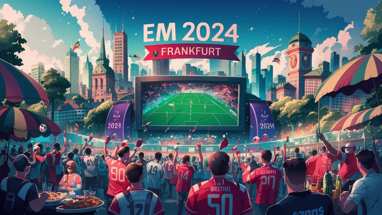 Avrupa Futbol Şampiyonası Frankfurt, bir yapay zeka tasarısı..., © Mesut Hastürk