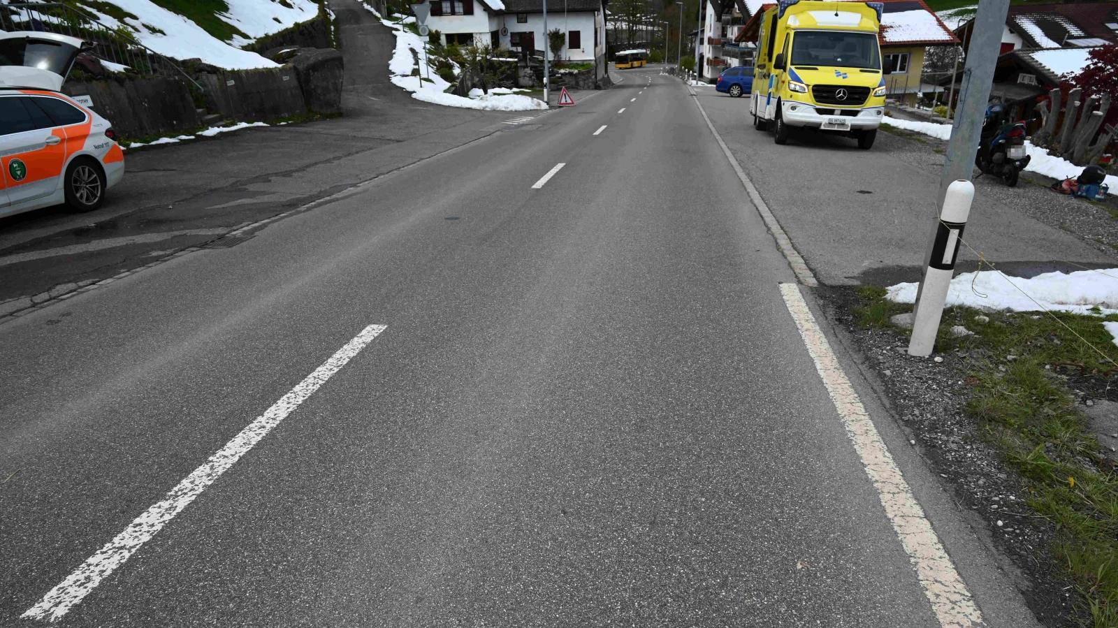 Selbstunfall mit Roller im Flumserberg, © Kantonspolizei St. Gallen Selbstunfall mit Roller im Flumserberg, © Kantonspolizei St. Gallen