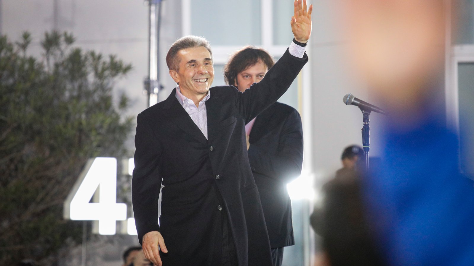 Regierungspartei in Georgien zur Wahlsiegerin erklärt, © KEYSTONE S/ DAVID MDZINARISHVILI