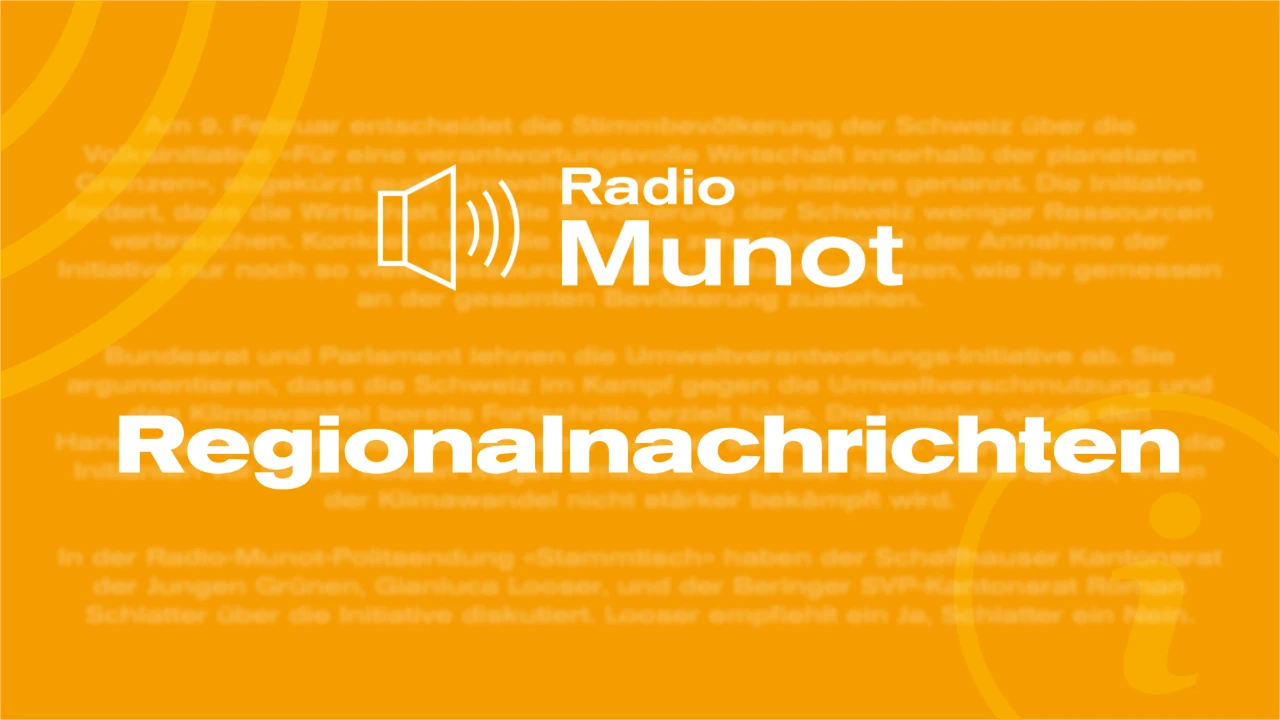 Regionalnachrichten bei Radio Munot, © Radio Munot Regionalnachrichten bei Radio Munot, © Radio Munot