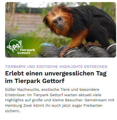 Online Einbindung Beispiel, © HAMBURG ZWEI