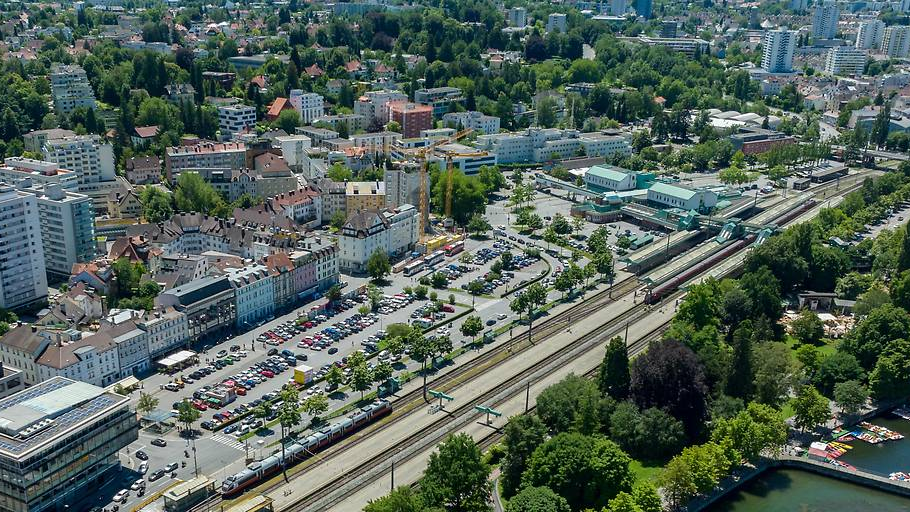 Der Bahnhof Bregenz bleibt am jetzigen Standort, © Stiplovsek Dietmar / ORF Vorarlberg