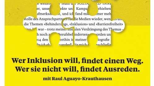 Wer Inklusion will, findet einen Weg. Wer sie nicht will, findet Ausreden., © ZVG Wer Inklusion will, findet einen Weg. Wer sie nicht will, findet Ausreden., © ZVG