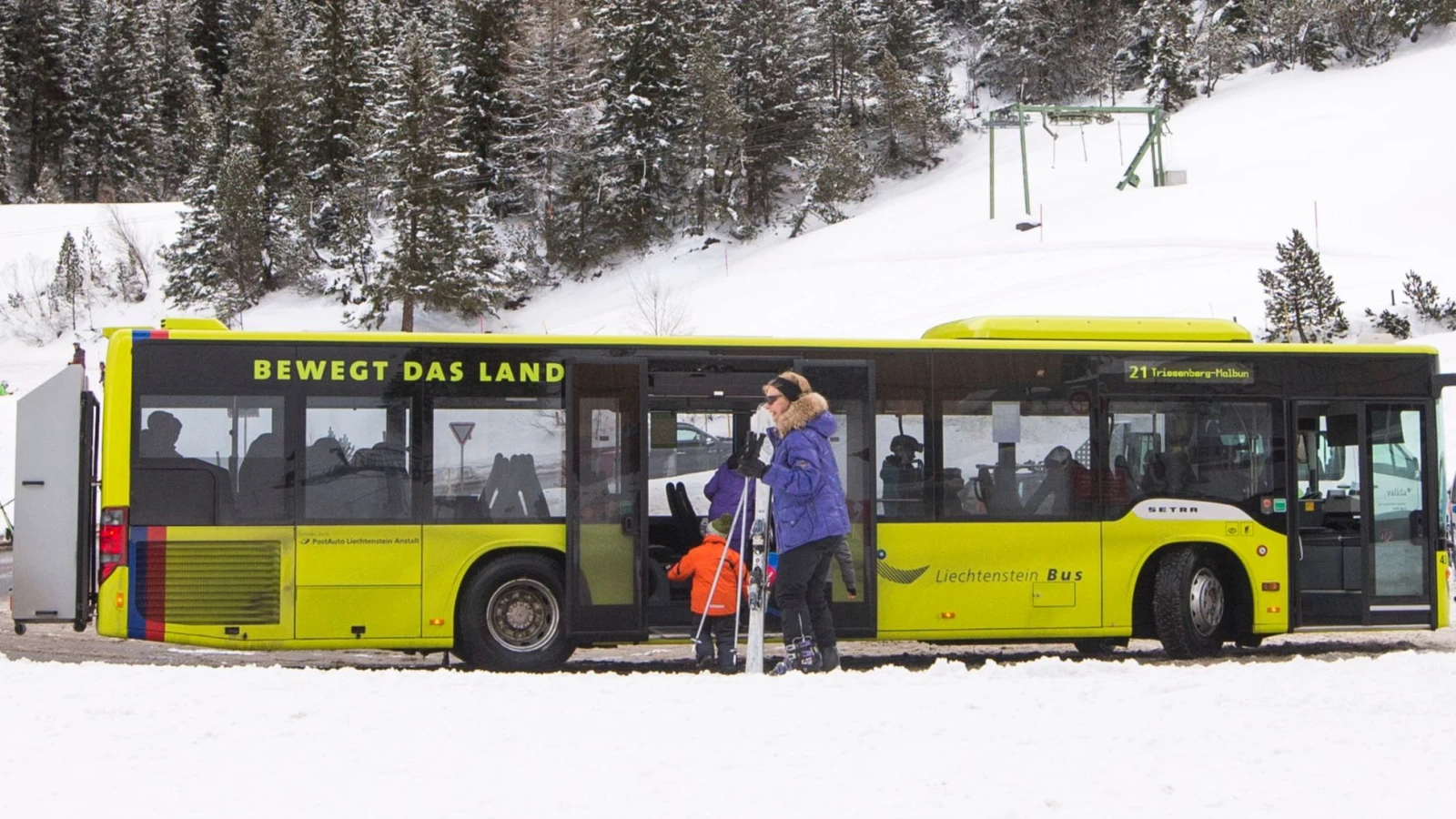 Die Liemobil bietet den Skibus wieder gratis an, © Liemobil Die Liemobil bietet den Skibus wieder gratis an, © Liemobil
