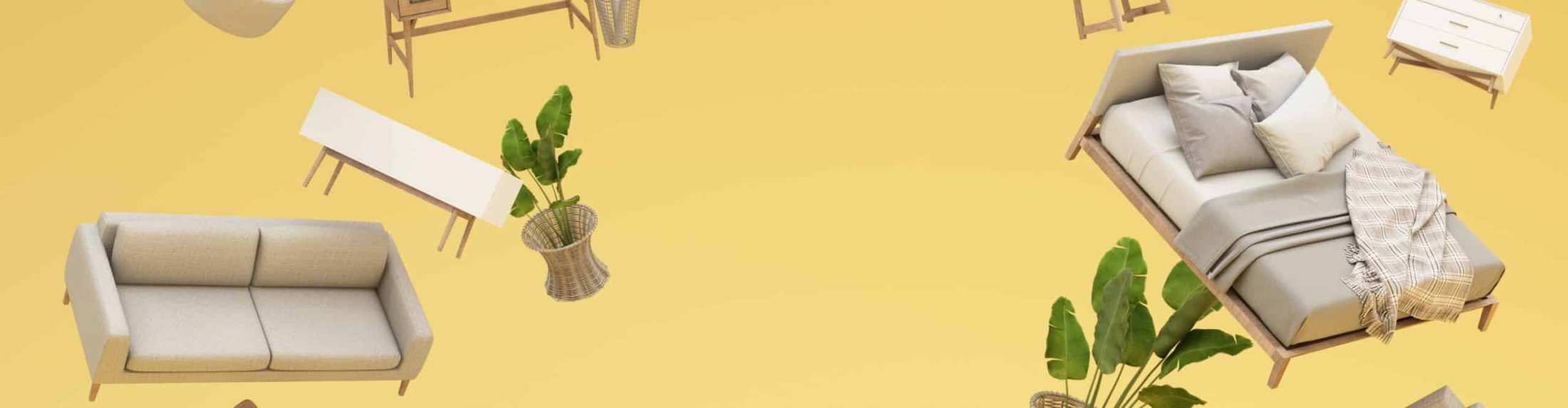 Fliegende Möbel, © Shutterstock