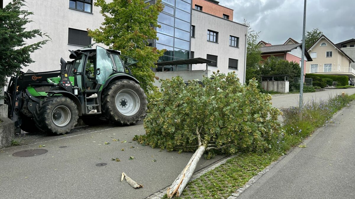 Selbstunfall mit Traktor in Mauren, © Landespolizei Liechtenstein