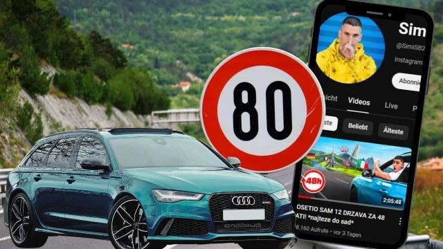 YouTube-Star ignoriert Verkehrsregeln, © CANVA / YoutTube: Simi / VOL.AT YouTube-Star ignoriert Verkehrsregeln, © CANVA / YoutTube: Simi / VOL.AT