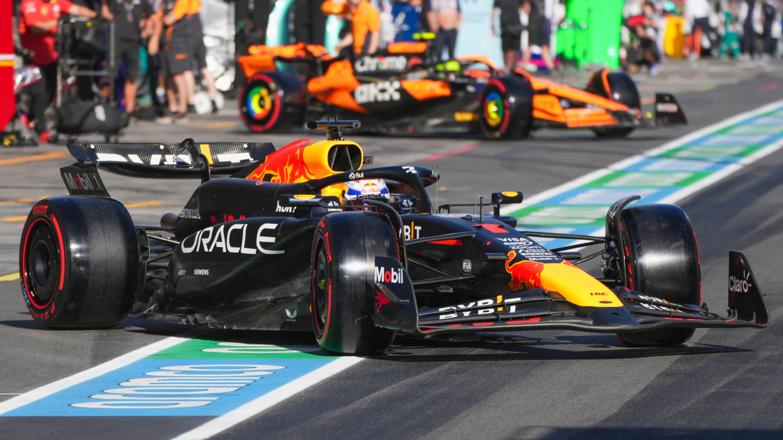 Max Verstappen erneut mit der Pole-Position, © AP Photo/Scott Barbour,Pool