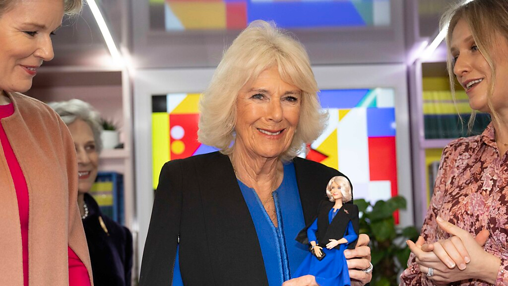 Königin Camilla als Barbie-Puppe verewigt, © Keystone / SDA