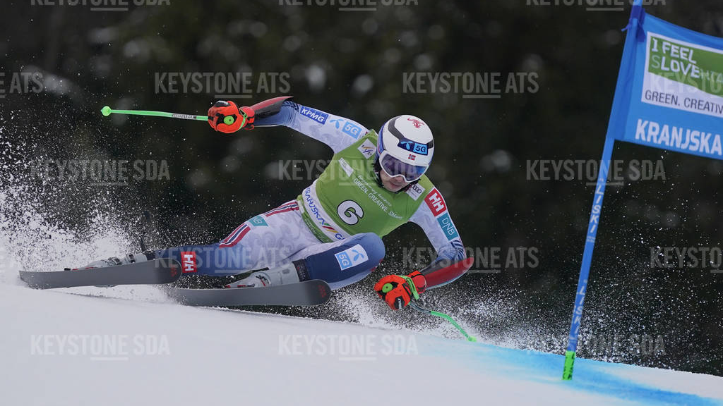 Henrik Kristoffersen Sieger in Kranjska Gora, © Keystone