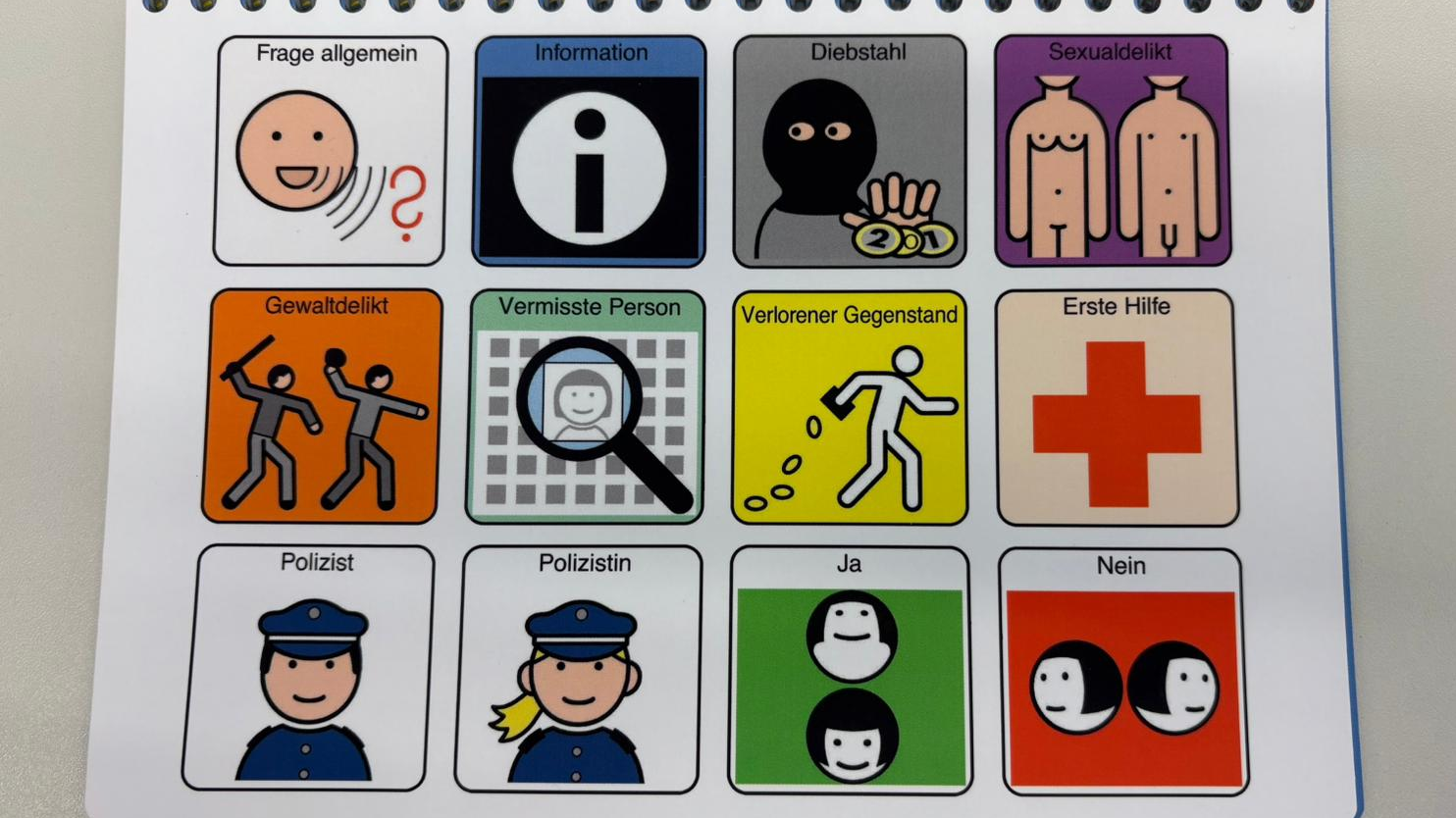 © Kommunikationsbuch der Schaffhauser Polizei. Bild: Radio Munot.