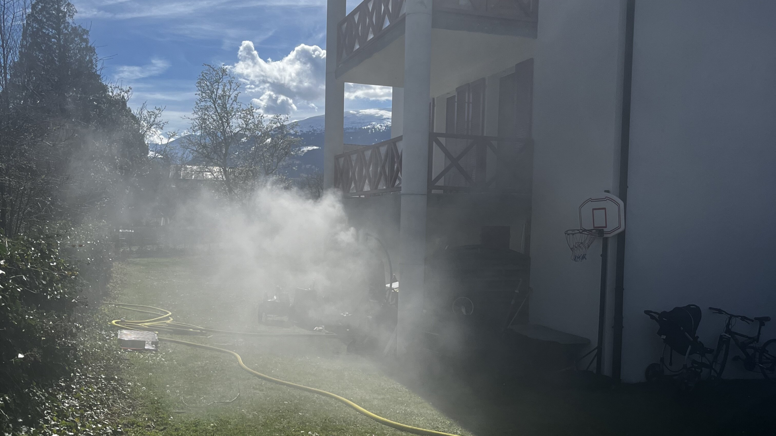 Brand in Azmooser Wohnung, © Kantonspolizei St. Gallen