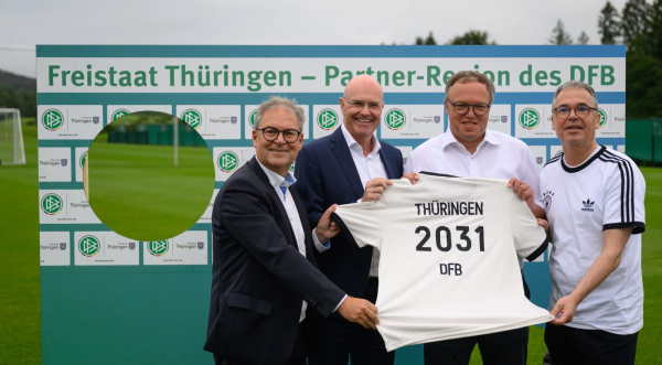 DFB zieht nach Thüringen: Blankenhain wird dauerhaftes Trainingslager der Nationalmannschaft, © Hendrik Schmidt/dpa