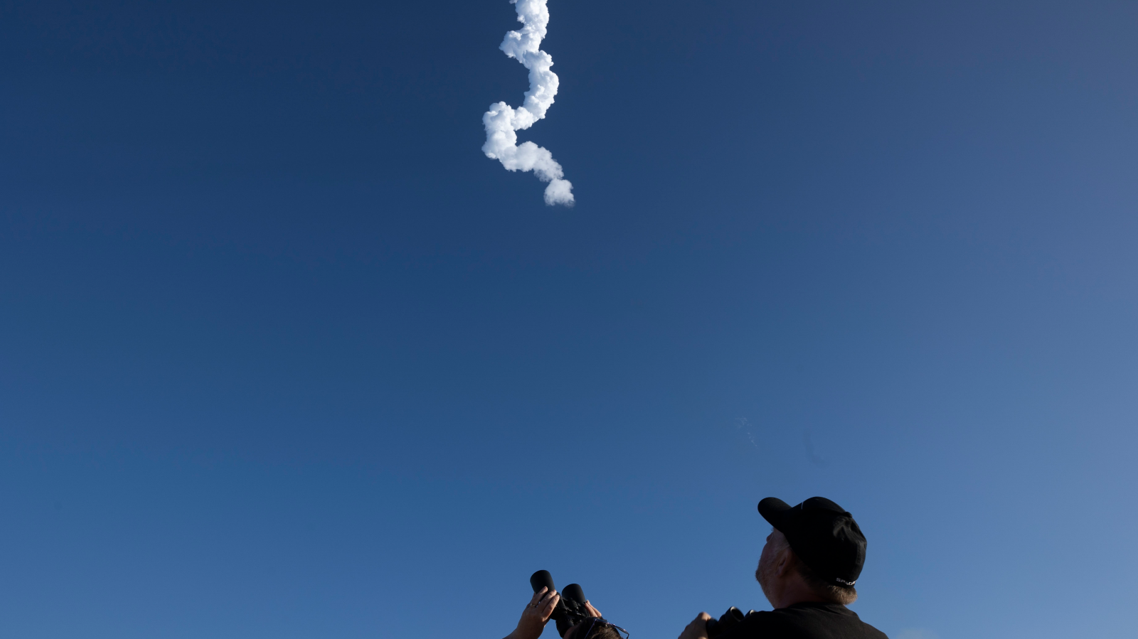 Starship-Rakete explodiert über dem Atlantik, © Keystone / EPA / Michael Gonzalez