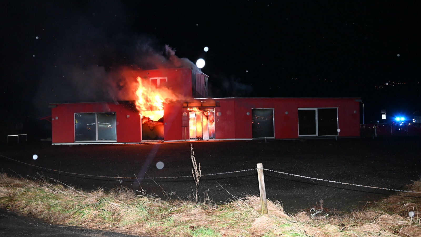 Brand in ehemaliger "La Cantina" in Bad Rans, © Kantonspolizei St. Gallen