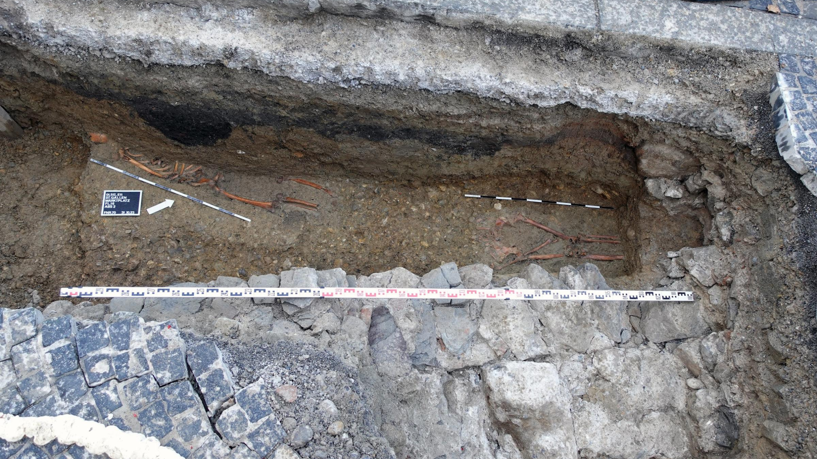 Mittelalter-Friedhof in St. Gallen entdeckt, © Kanton St. Gallen